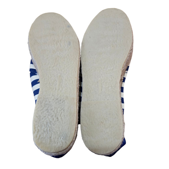 M. GEMI Italian Canvas Stripe Espadrilles Sz 8.5 - Picture 6 of 7